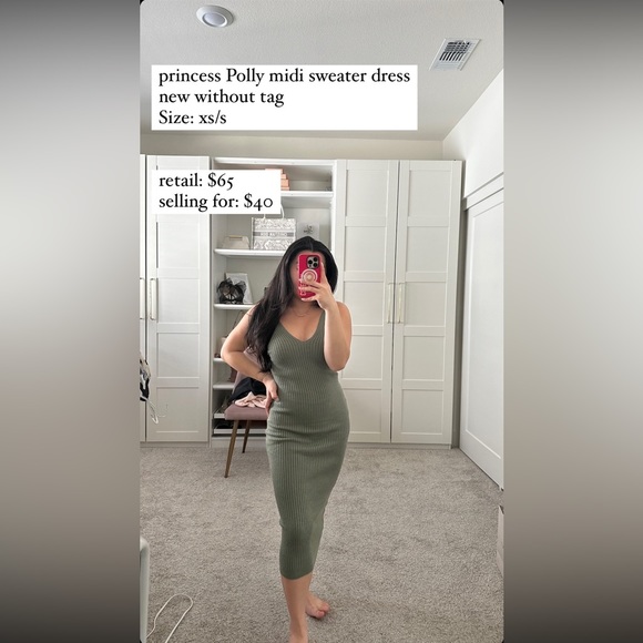 Princess Polly midi sweater dress NWOT - Picture 1 of 3